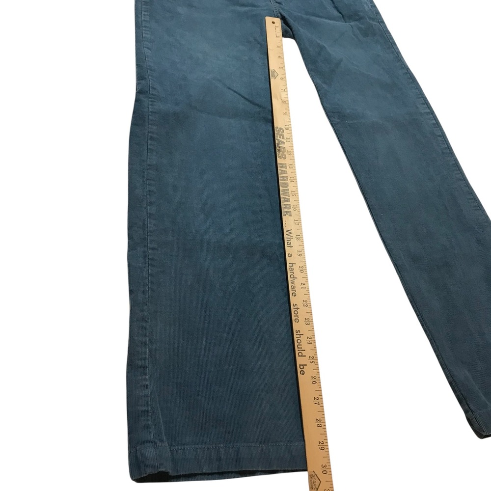 Prana Corduroy Pants Women Size 12 teal Regular Fit Straight Leg‎ Casual - Picture 12 of 14